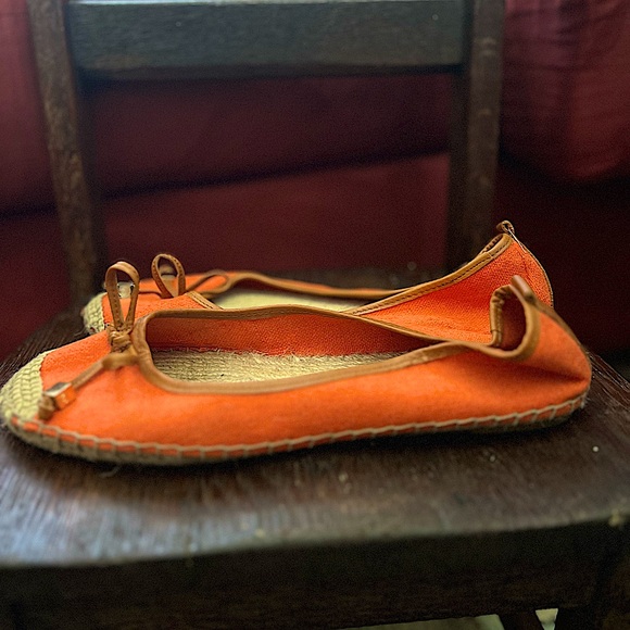 Michael Kors Orange Espadrilles Ballet Flats - Picture 3 of 6